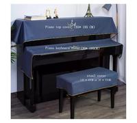 piano covers 1 Pcs Luxury Modern Simple Piano Top Cover/Piano Key Cover/stool Cover/Dust-proof(Blue,Single stool cover)