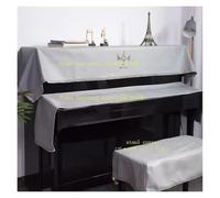 piano covers 1 Pcs Luxury Modern Simple Piano Top Cover/Piano Key Cover/stool Cover/Dust-proof(Slate ash,Piano top cover)