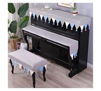 piano covers 3Colors Piano Cover Dustproof Half Electric Cloth Modern Simple Children's(Color1,Top key single Cover)