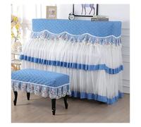 piano covers Full Pack Thickened Lace Piano Cover Minimalist And Practical Case Rural Dustproof Qin Drape(Color-07,153x34x120cm 1piece)