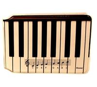 Piano Credit Card Bus Pass Wallet Slimline Travel Rail Ticket Holder Cover for Oyster Business Zip ID Card - Bifold - Party Bag Gift School Leaver Uni (4X Wallets)