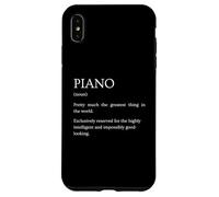 Piano Definition - Funny Sarcastic Keyboard Explanation Case for iPhone XS Max