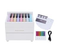 Piano Desk Calendar 2025, Mini Piano Desk Calendar with 27 Cards for Family and Friends (White