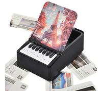 Piano Desk Calendar 2025, Monthly Calendar 2025, Decorative Desk Calendar, Playable Finger Piano with Light, Creative Desk Calendar with 32 Famous Songs, Aesthetic Room Decoration for the S