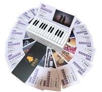 Piano Desk Calendar 2025, Playable Mini Piano Calendar, Playable Piano Calendar with 52 Music Scores in 27 Cards, Singer Piano Calendar for Family Friends Fans(Black)
