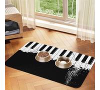 Piano Durable Pet Absorbent Tablecloth Non-Slip Dining Pad For Dog Cat Food Water Bowls Feeder Mat