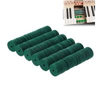 Piano Felt Washers, Piano Felt Pads, Piano Washers, Piano Leveling Key Washers, Washers Set, Piano Parts Replacement, Piano Soundproofing Carpet, 90 Pieces, Green Tokaneit