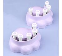 Piano Finger Training Tool 1 Pair Finger Strengthener,Adjustable Button Spacing and Button Depth, Piano Hand Exerciser for Finger Training, Posture Correction (purple)