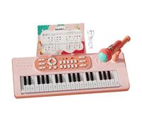 Piano for Kids - 37-Key Rechargeable Learning Toy with Microphone - 2-Play Modes Piano Keyboard for Kids | for Girls Boys Christmas Birthday Girl Boy