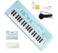 Piano for Kids - 37 Key with Microphone Built-In 10 Songs Rechargeable | Children's Electronic Keyboard for Boys Girls Finger Dexterity Memory Early Learning