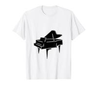 Piano Graphic for Pianists, Musicians, or Piano Lovers Value Graphic T-Shirt, Men, White, M