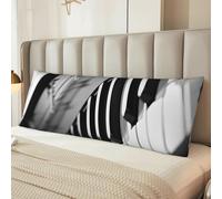 Piano Image Body Pillow Cover with Hidden Zipper 54"X20",Ultra Soft Microfiber Long Pillow Case Decorative Bedding Pillowcase Cushion Cover Cases for Bedroom Couch Sofa,Home Gifts