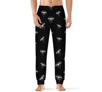 Piano in Diamond Pattern Men's Pajama Pants Lightweight Pjs Bottoms Lounge Pants Sleepwear Soft