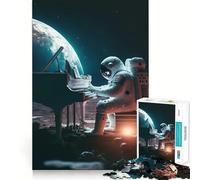 Piano in Space 1000 Piece Jigsaw Puzzles for Adults Improve Memory Anxiety Relief Sharp Edge Wall Art Decor (38x52cm)