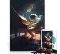 Piano in Space 1000 Pieces Jigsaw Puzzles for Teenagers Improve Memory Mental Relax Sharp Edge Creative Gift (38x52cm)