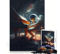 Piano in Space 1000 Pieces Jigsaw Puzzles for Teenagers Improve Memory Mental Relax Sharp Edge Creative Gift (38x52cm)