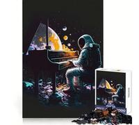 Piano in Space Jigsaw Puzzles 1000 Piece for Teenagers Enhance Recall Relax Time Exact Edge Creative Gift (50x75cm)