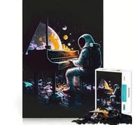 Piano in Space Jigsaw Puzzles 1000 Pieces for Adults Logic Sense Toy Leisure Time Smooth Edge Seasonal Gift (38x26cm)