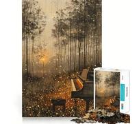 Piano in The Forest 1000 Pieces Jigsaw Puzzles for Teenagers Improve Memory Mental Relax Sharp Edge Creative Gift (38x26cm)
