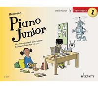 Piano Junior: Theoriebuch 1 Vol. 1 piano (very easy) Heumann with Online materia