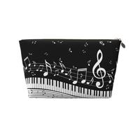 Piano Key Notes, Makeup Bag Cosmetic Bag Portable Travel Toiletry Bag Pencil Case Toiletry Pouch
