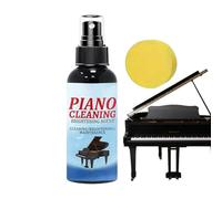 Piano Key Polish Cleaner | High Gloss Spray Piano Cleaner | 100ml Gentle Liquid Mist Removes Fingerprints for Gathering Classroom Stage Music Festival