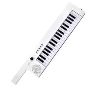 Piano Keyboard 37 Keys Electronic Keyboard Portable Musical Piano With Microphone And Power Connector(White)