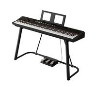 Piano Keyboard 88 Hammer Action Keys Full Size Electric Keyboard Piano Portable Beginner Digital Piano With Stand, Three Pedal, Music Sheet(Black)
