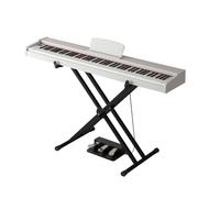 Piano Keyboard 88 Keys Beginner Digital Piano Velocity-Sensitive Keys Portable Electric Piano With Stand, Triple Pedal, Carrying Bag And Music Sheet(White)