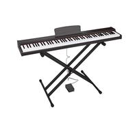 Piano Keyboard 88 Keys Beginner Digital Piano Velocity-Sensitive Keys Portable Electric Piano With Stand, Sustain Pedal, Carrying Bag And Music Sheet(Black)