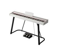 Piano Keyboard 88 Keys Beginner Digital Piano Velocity-Sensitive Keys Portable Electric Piano With Stand, Triple Pedal, Carrying Bag And Music Sheet(White)