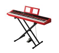 Piano Keyboard 88 Keys Full Size Electric Keyboard Piano With Hammer Action Key Portable Beginner Digital Piano With Stand, Sustain Pedal, Music Sheet(Red)
