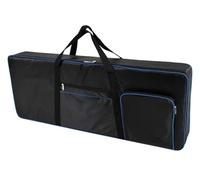 Piano Keyboard Bag 61 Key Universal Instrument Keyboard Bag Thickened Waterproof Electronic Piano Cover Case for Electronic Keyboard(Black and blue)