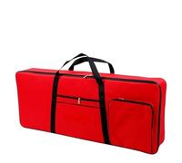 Piano Keyboard Bag Electronic Organ Piano Cover Padded Case Keyboard Bag Instrument Protective Portable Anti Shock Waterproof 61 Keys(Red)