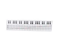 Piano Keyboard Chart, 61 and 88 Keys Piano Keyboard Chart Music Notes Reference Card Electric Piano Fingering Practice Card for Behind the Piano Keys