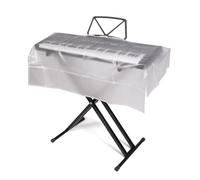 Piano Keyboard Dust Cover 61/76/88 Key，Transparent Piano Music Keyboard Dirt Proof Cover with Zipper Opening， Electric/Electronic Keyboard Waterproof Cover(61keys)