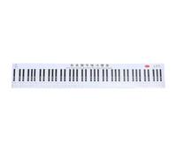 Piano Keyboard Guide Paper 88 Key Ratio Design for Practice | Pvc, Red Print, Waterproof Anti-ink Surface, Teacher Teaching Use, Hand-roll Storage