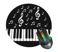 Piano Keyboard Music Mouse Pad, Musical Note Mouse Pads for Desk, Stitched Edge Mousepad with Non-Slip Rubber Base, Gaming Mouse Mat for Computer Laptop Home Office