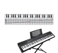 Piano Keyboard Note Chart,Removable 61/88 Key Card | Piano Key Guide, Keyboard Note Chart, Piano Accessories for Kids Learning Piano or Keyboard Rianpesn