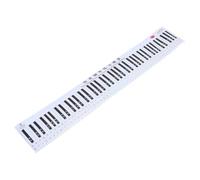Piano Keyboard Practice Chart 88 Key Ratio Pvc Red | Anti Ink Printing Waterproof Hand Rolled Sheet, for Students Beginners Practice Piano and Teaching
