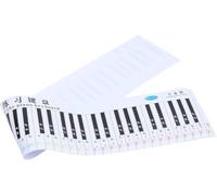 Piano Keyboard Practice Paper for Beginners, 1 Scale Simulation Music Theory Poster with Detachable Note Guide