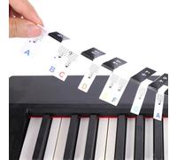 Piano Keyboard Sticker - Keyboard Note Label - Piano Chord Chart | Colorful PVC Stickers Set for 88 Keys | Clear Notes & Letters, Easy to Apply and Re