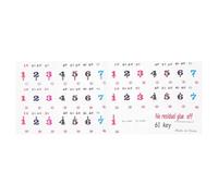 Piano Keyboard Stickers, 54/61/88 Removable Piano Keyboard Note Labels Labels Piano Notes Guide Labels Numbered Piano Sticker Notes Guide Removable