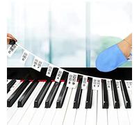 Piano Keyboard Stickers, 88-Key Full Size Silicone Piano Key Stickers Guide Removable Piano Stickers For Beginners (Color : Multi-colored_61keys)