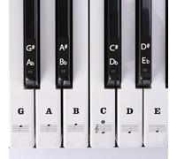 Piano Keyboard Stickers for 88/61/54/49/37 Keys, Removable Piano Key Stickers Keyboard Note Labels Sticker for Beginners