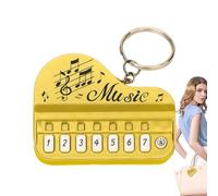 Piano Keychain - Mini 2.4 Inch Creative Keyboard Key Ring with Light Sound Musical Accessory, Piano Keychains | Metal Pendant for Coordination