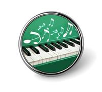 Piano Keys Brooch Pins Lapel Pins for Men Women Badge Button Cover Decorative Jewelry Charms for Hats Bags Backpacks Suits Shirts Scarves Clothing Accessories Banquet Wedding Gift