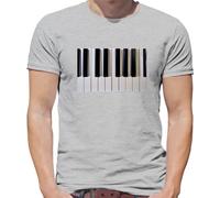 Piano Keys in Colour - Mens T-Shirt - Ash - Large