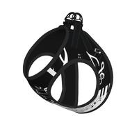 Piano Keys With Musical Notes Print Pet Leash Vest For Small Dogs Cats, Adjustable Pet Harness Vest, Outdoor Walking Hiking