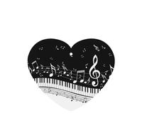 Piano Keys With Musical Notes Printing 10 Pieces Air Freshener Car Hanging Cards Air Freshener Sheets With Rope For Cars Home